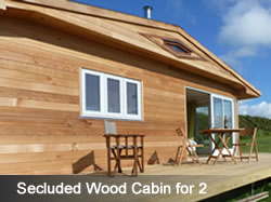 Secluded Wood Cabin for 2 in North Cornwall
